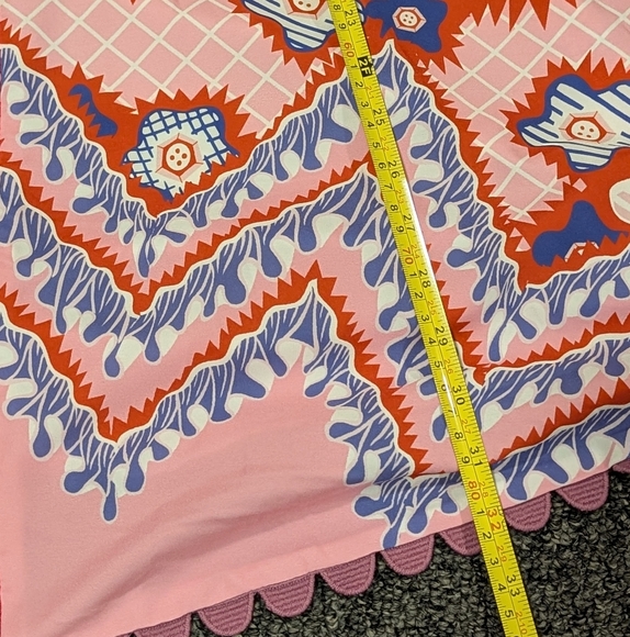 Sunday Up Zip Up Pink Red Blue Floral Boho Knee Length Mini Dress Small NWOT - Picture 6 of 7